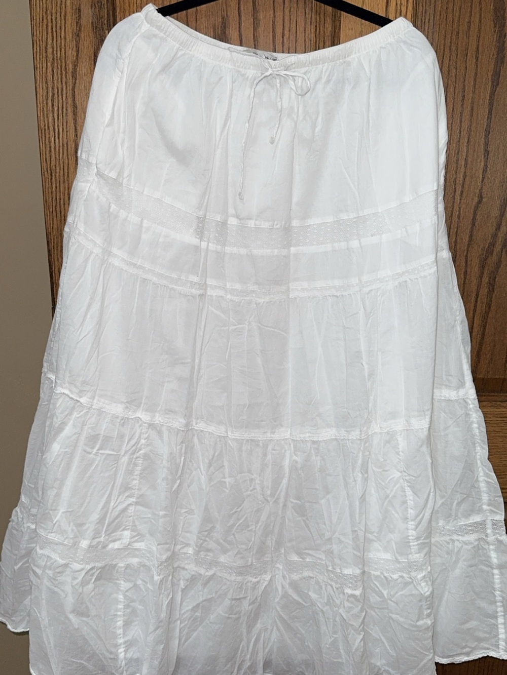 Abercrombie Tie-Waist Tiered Maxi Skirt